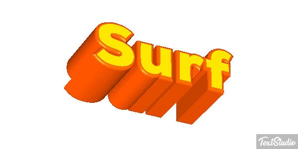Surf Text effect