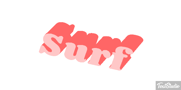Surf Text effect