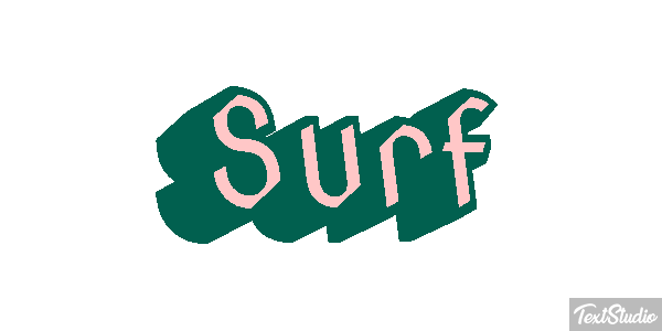 Surf Text effect