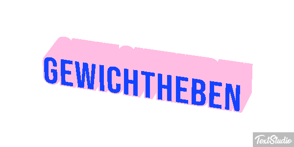 Gewichtheben Efeito do texto