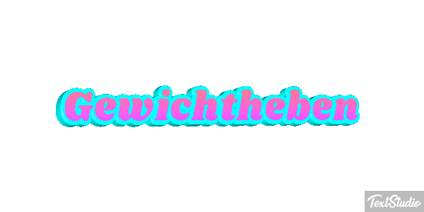 Gewichtheben Efeito do texto