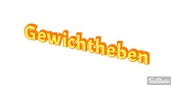 Gewichtheben Efeito do texto