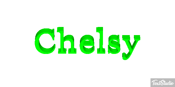 Chelsy Efeito do texto