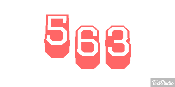563 Text effect