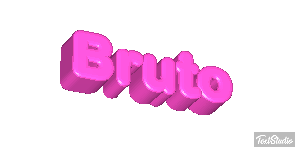 Bruto Effetto testo