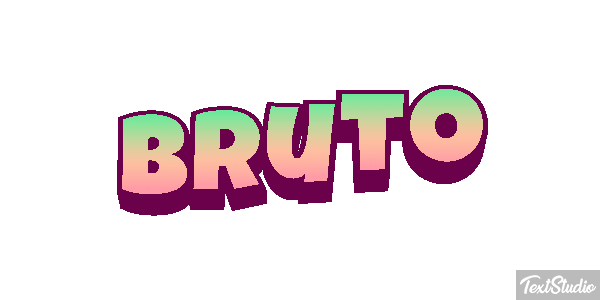 Bruto Effetto testo