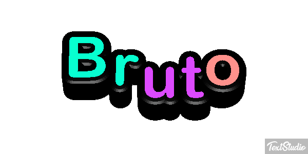 Bruto Effetto testo