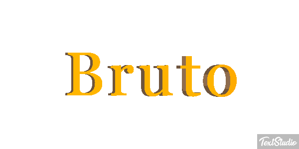 Bruto Effetto testo