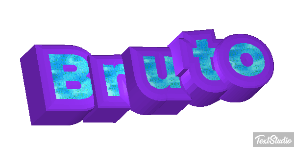 Bruto Effetto testo