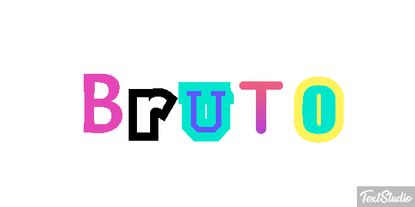 Bruto Effetto testo