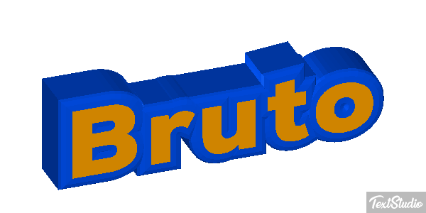 Bruto Effetto testo