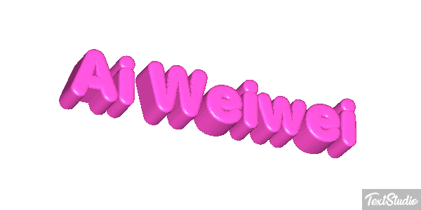 Ai Weiwei Text effect