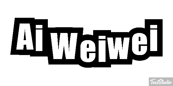 Ai Weiwei Text effect
