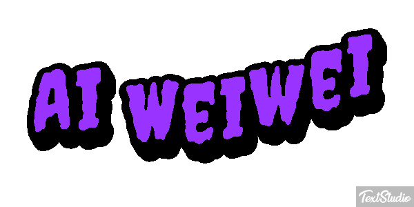 Ai Weiwei Text effect