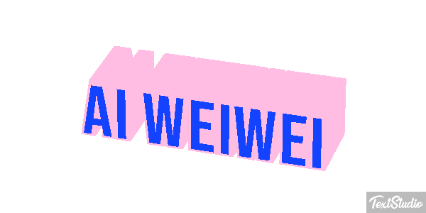 Ai Weiwei Text effect