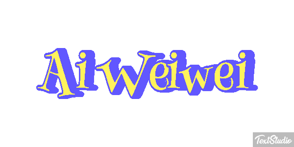 Ai Weiwei Text effect