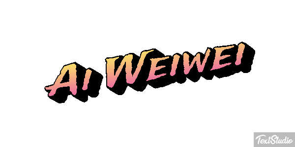 Ai Weiwei Text effect