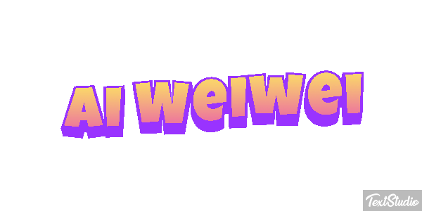 Ai Weiwei Text effect