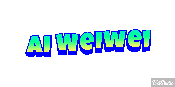Ai Weiwei Text effect