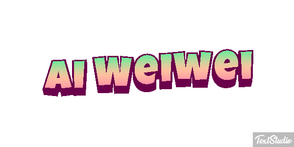 Ai Weiwei Text effect
