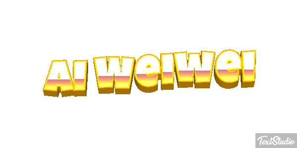 Ai Weiwei Text effect