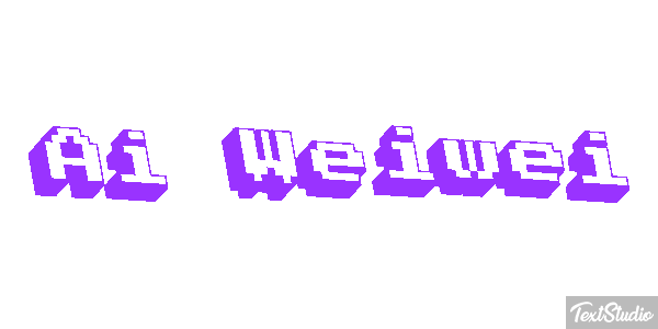 Ai Weiwei Text effect