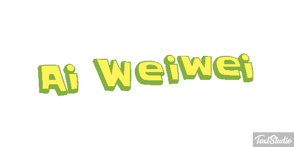 Ai Weiwei Text effect