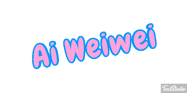Ai Weiwei Text effect
