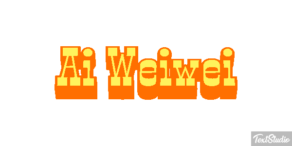 Ai Weiwei Text effect