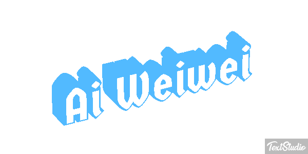 Ai Weiwei Text effect