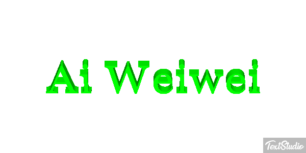 Ai Weiwei Text effect