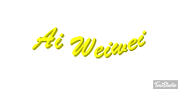 Ai Weiwei Text effect