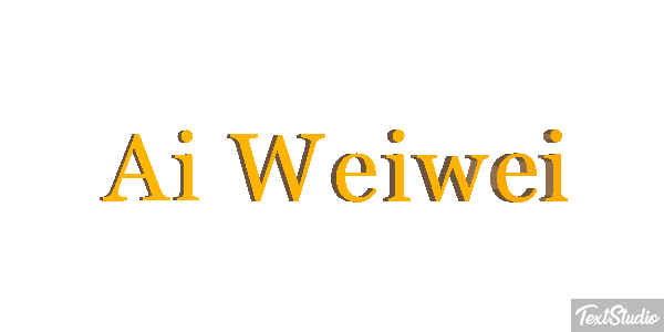 Ai Weiwei Text effect