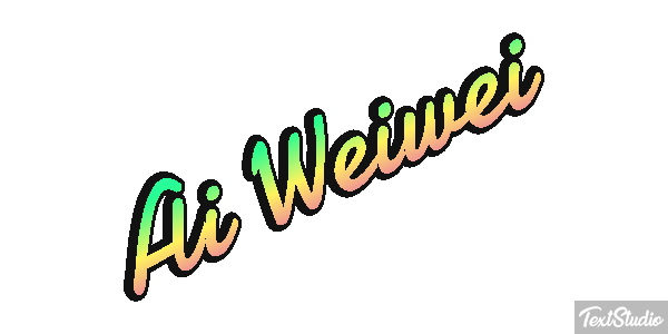 Ai Weiwei Text effect