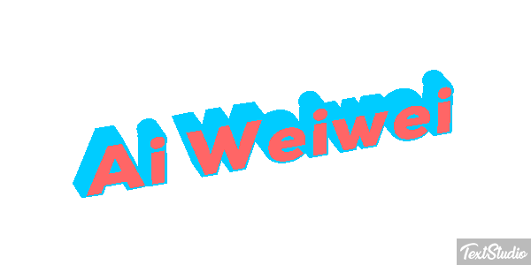 Ai Weiwei Text effect
