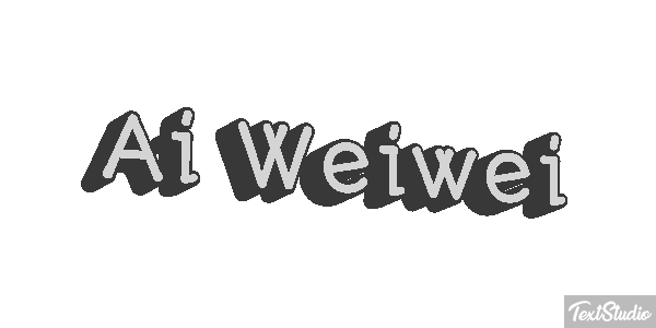 Ai Weiwei Text effect