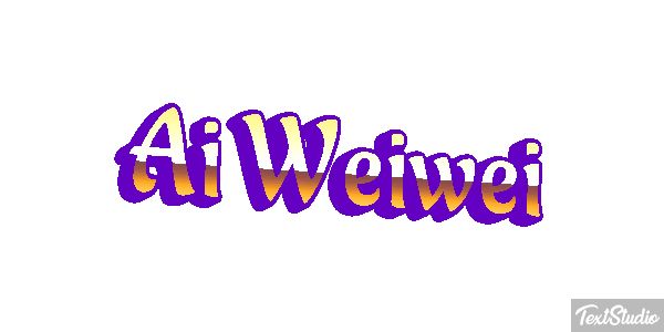 Ai Weiwei Text effect