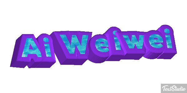 Ai Weiwei Text effect