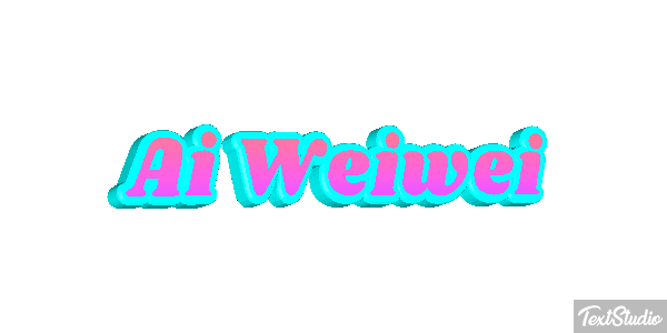 Ai Weiwei Text effect