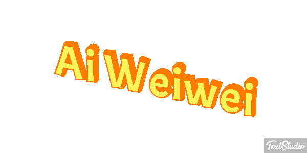 Ai Weiwei Text effect