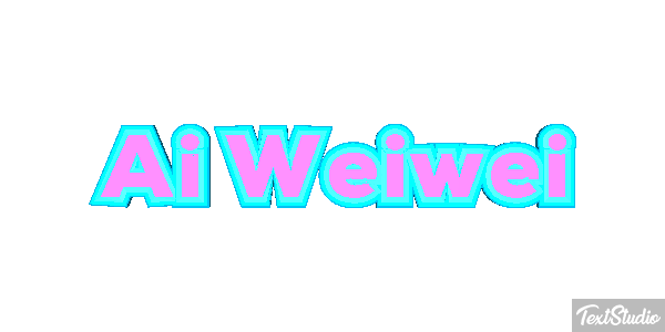 Ai Weiwei Text effect