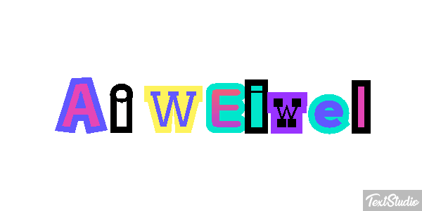 Ai Weiwei Text effect