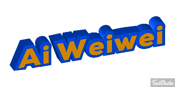 Ai Weiwei Text effect
