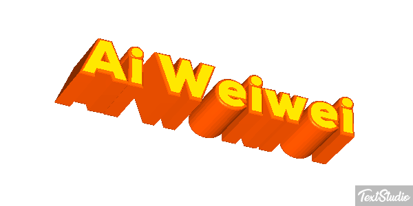 Ai Weiwei Text effect