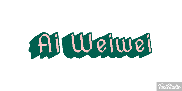 Ai Weiwei Text effect