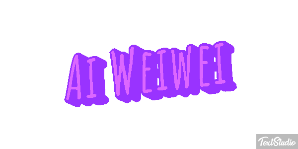Ai Weiwei Text effect