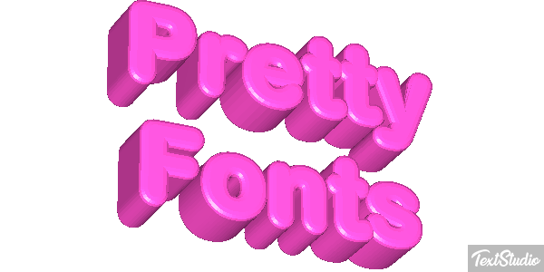 Pretty Fonts Efeito do texto