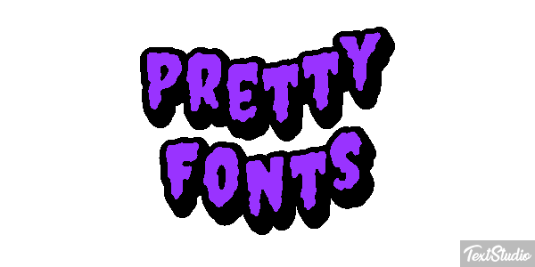Pretty Fonts Efeito do texto