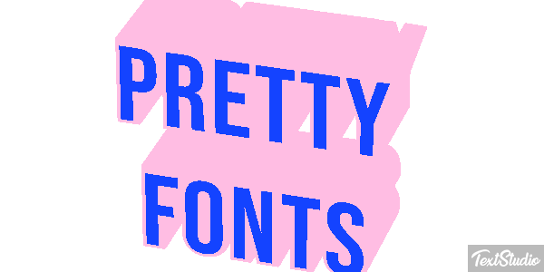 Pretty Fonts Efeito do texto