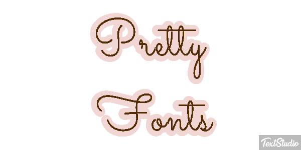 Pretty Fonts Efeito do texto